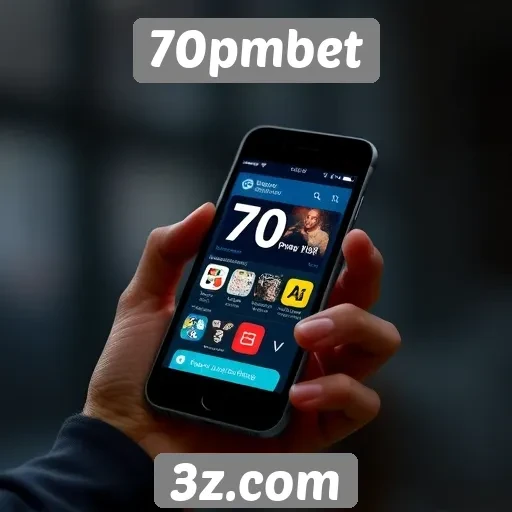 Experiência do usuário em dispositivos móveis no 70pmbet